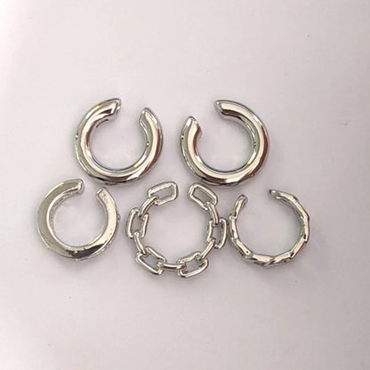 4 Pcs Fashion C Shape Ear Cuff Earrings
