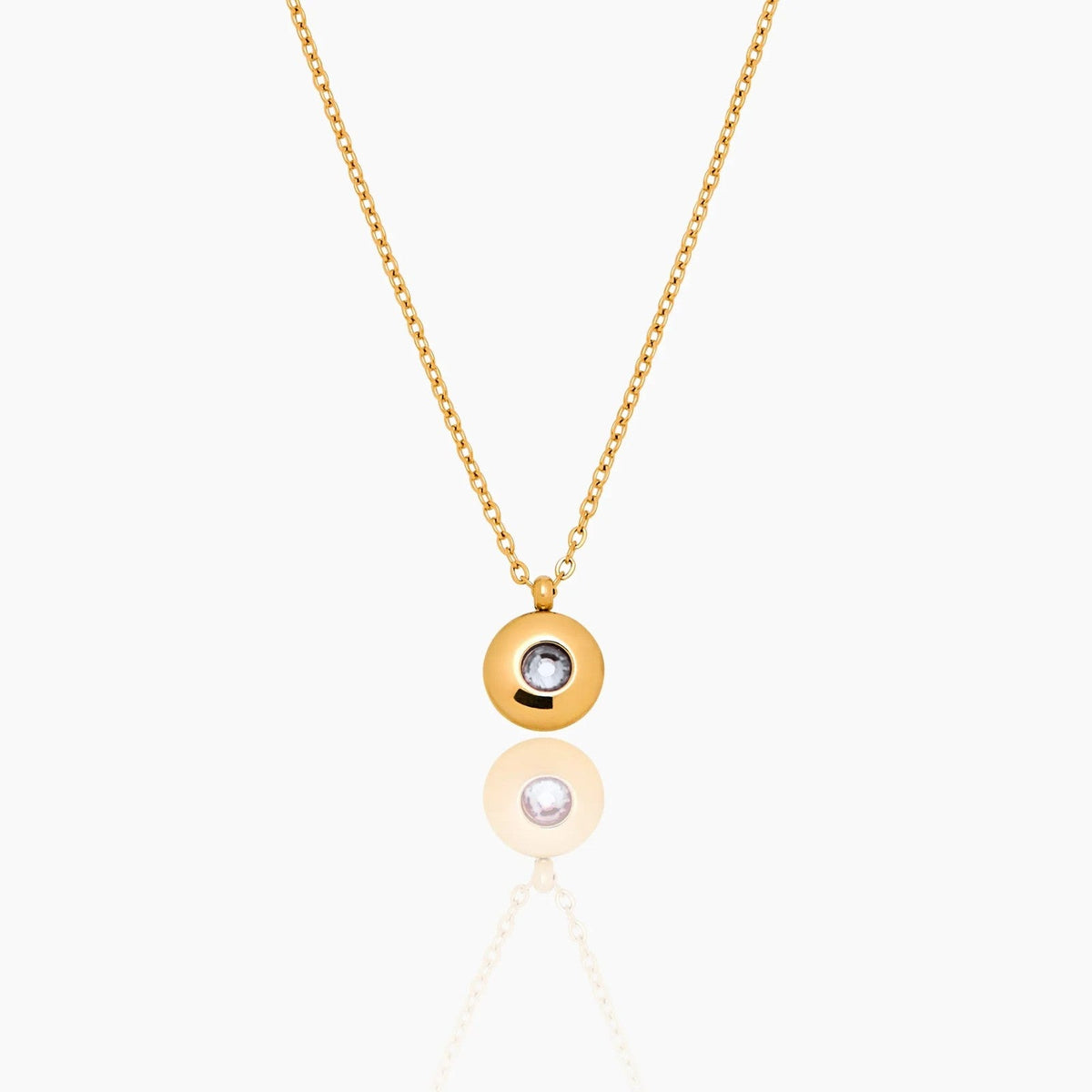 mini-birthstone-pendant-necklace — Gold / Apr-Diamond