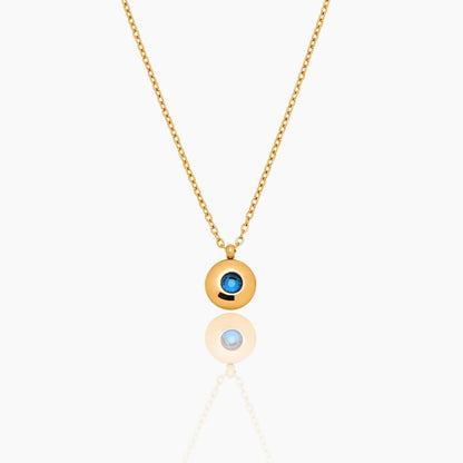 mini-birthstone-pendant-necklace — Gold / Dec-Blue Topaz