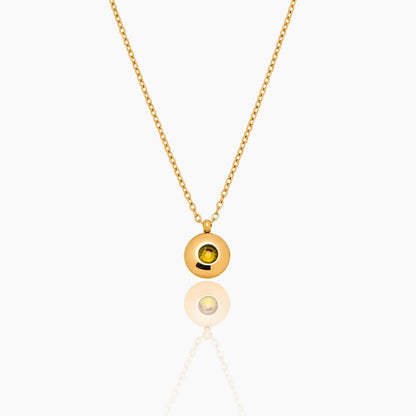 mini-birthstone-pendant-necklace — Gold / Nov-Citrine
