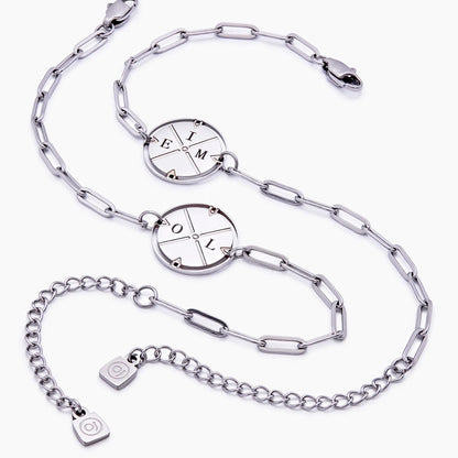 Engraved Compass Bracelet